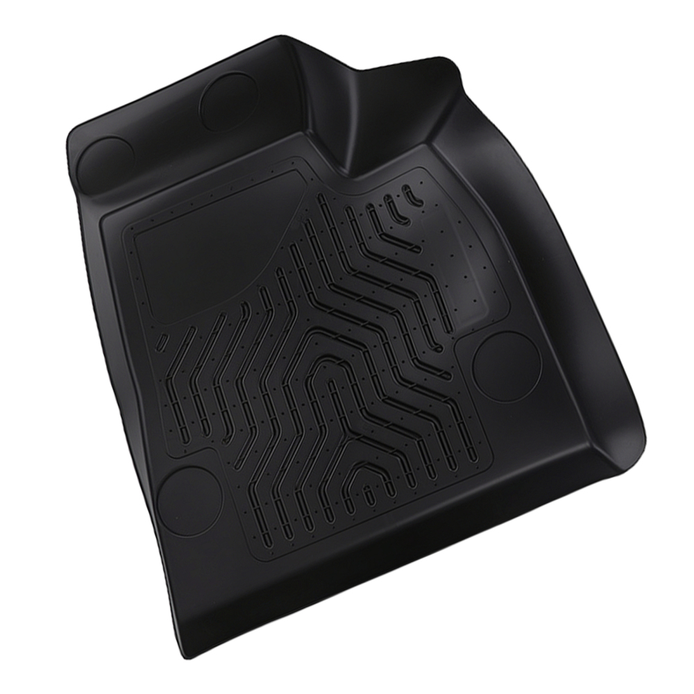 All-Weather Black Floor Mats Liner compatible for Tesla Model S 2015-2020 TPE Anti-Slip