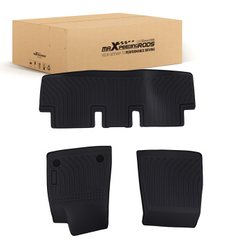 All-Weather Black Floor Mats compatible for Tesla 3 2017-2023 TPE Anti-Slip Waterproof
