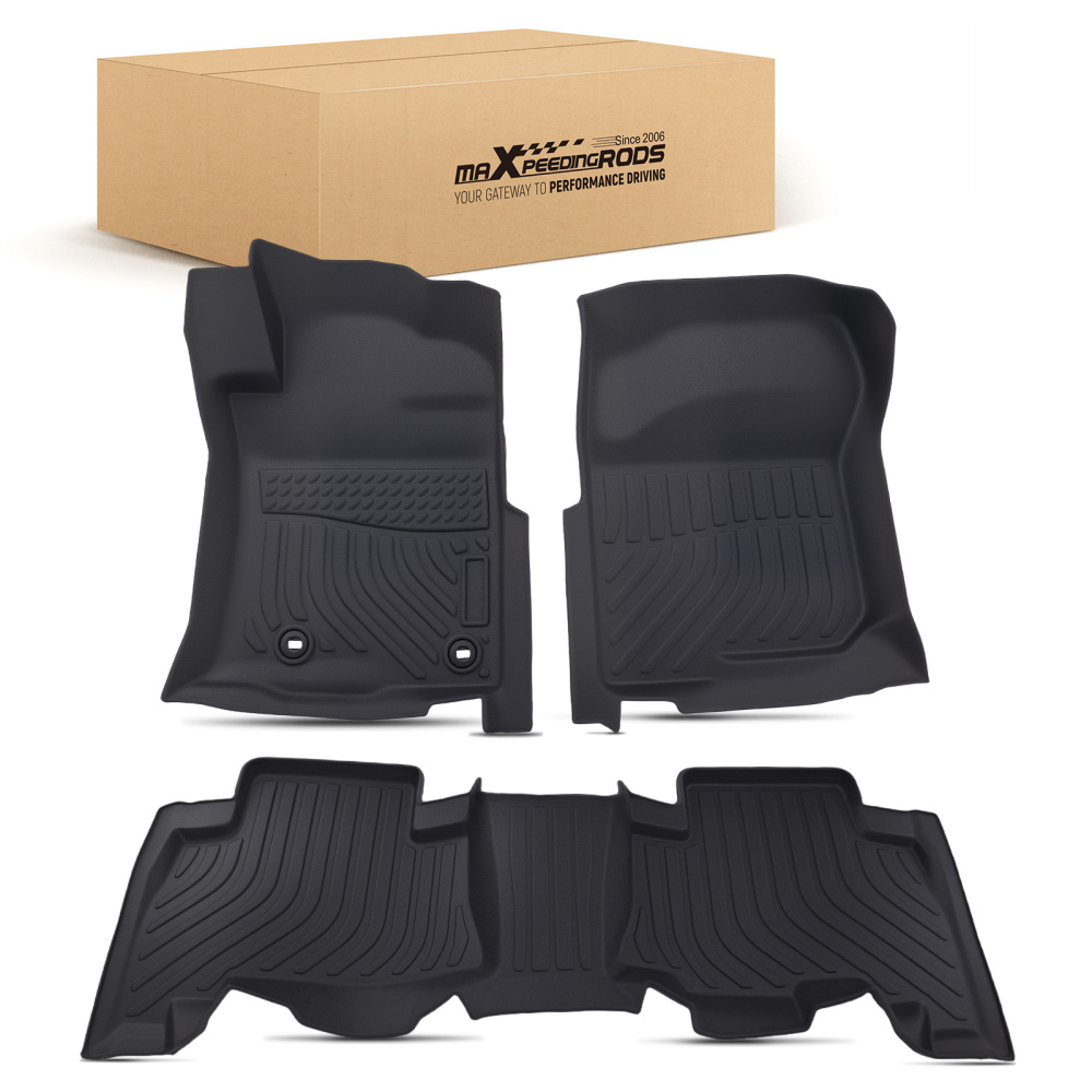 All Weather Floor Mat Set compatible for Toyota Prado 150 7 Seater 2009-2023 Waterproof