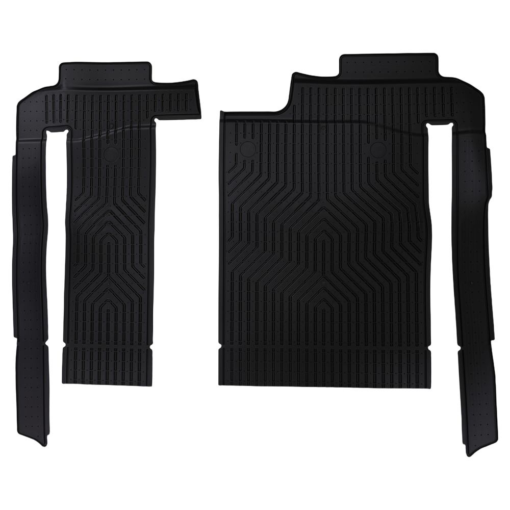 Black TPE Floor Mats compatible for Toyota Sienna 2021-2025 8 Seats All-Weather Waterproof