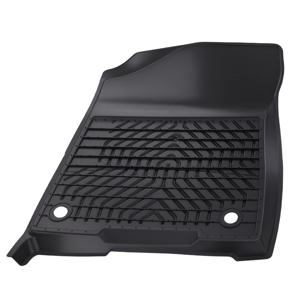 Black TPE Floor Mats compatible for Toyota Sienna 2021-2025 8 Seats All-Weather Waterproof