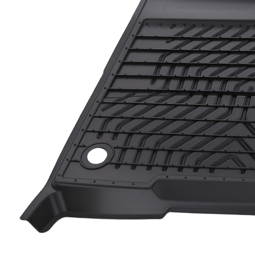 Black TPE Floor Mats compatible for Toyota Sienna 2021-2025 8 Seats All-Weather Waterproof