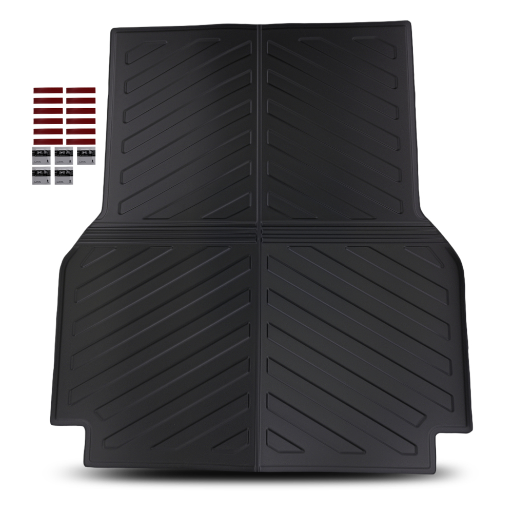 5FT Trunk Bed Mat compatible for Toyota Tacoma 2005-2023 TPE Black Heavy Duty Boot Liner
