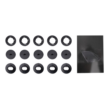 3D Floor Mats compatible for Toyota Tundra CrewMax 2014-2021 TPE Black Anti-Slip Car Mat