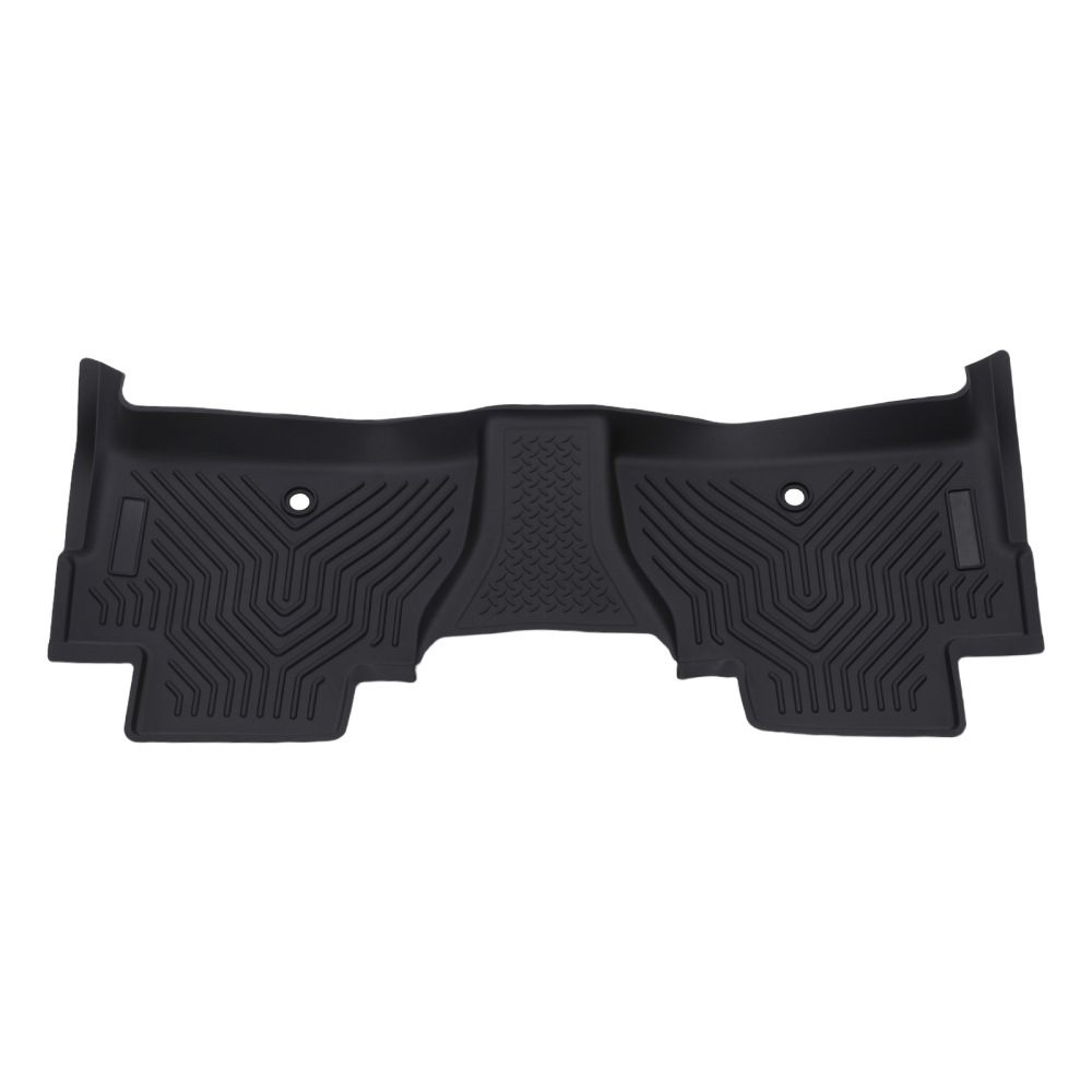 3D Floor Mats compatible for Toyota Tundra CrewMax 2014-2021 TPE Black Anti-Slip Car Mat