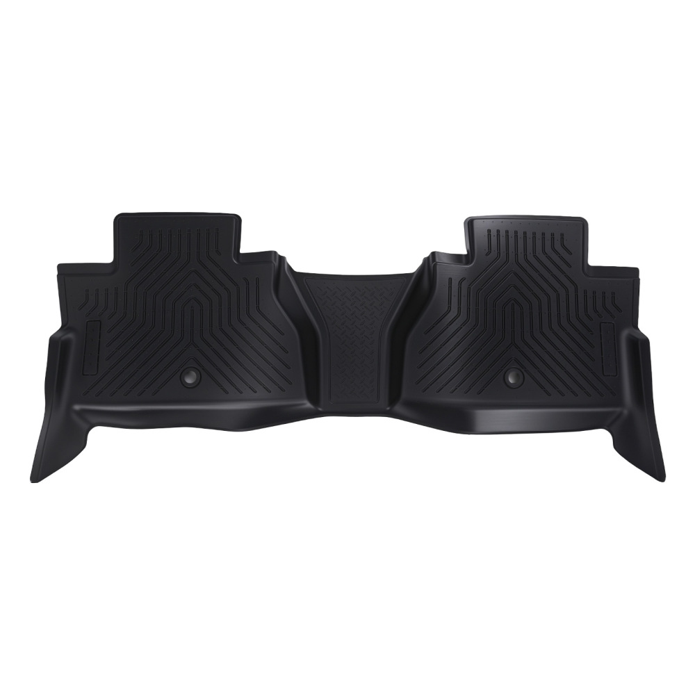 3D Floor Mats compatible for Toyota Tundra CrewMax 2014-2021 TPE Black Anti-Slip Car Mat