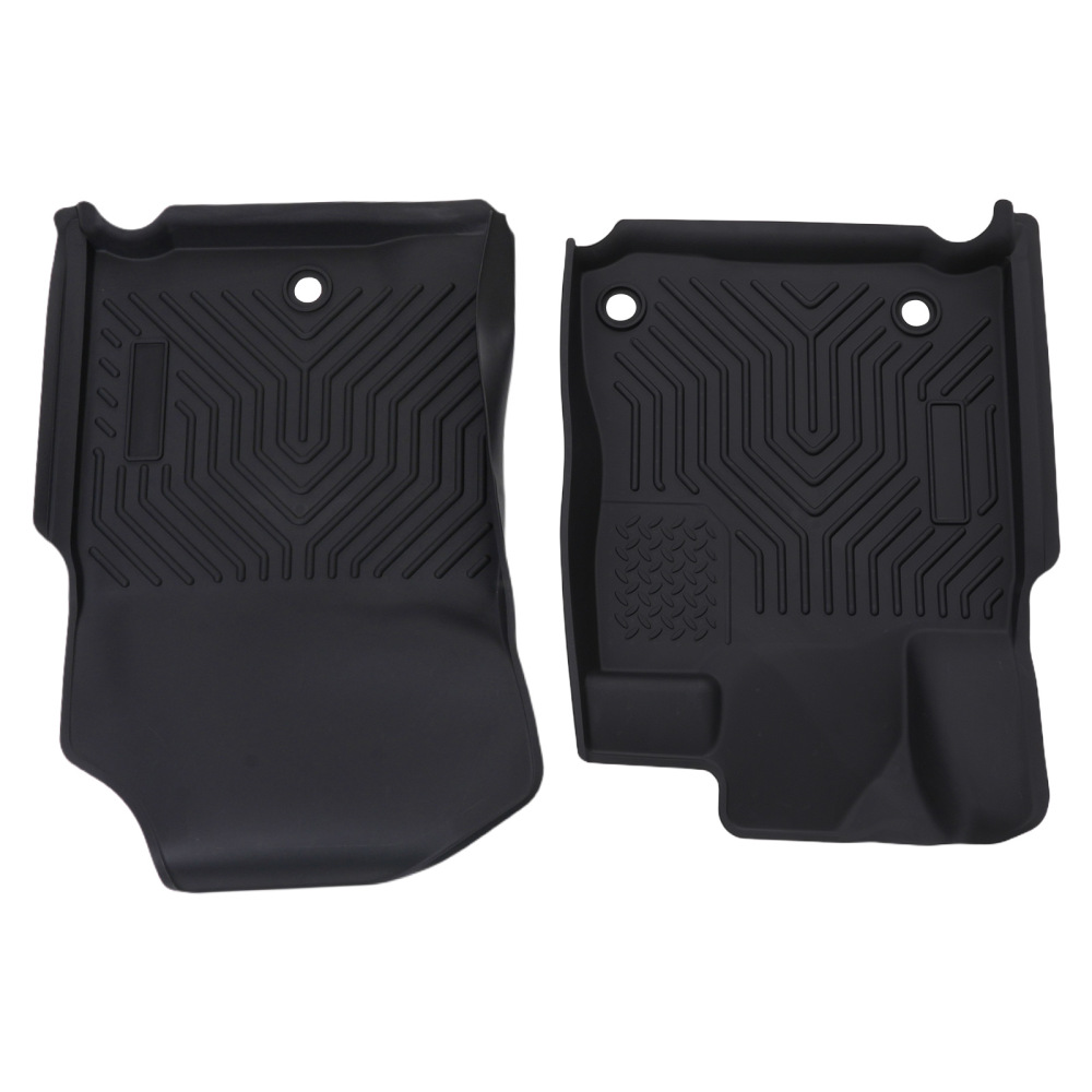 3D Floor Mats compatible for Toyota Tundra CrewMax 2014-2021 TPE Black Anti-Slip Car Mat