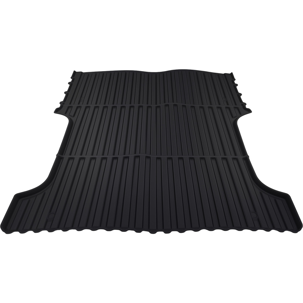 Black TPE Truck Bed Mat compatible for Toyota Tundra Crew Max 5.5Ft 2022-2025 Anti-Slip