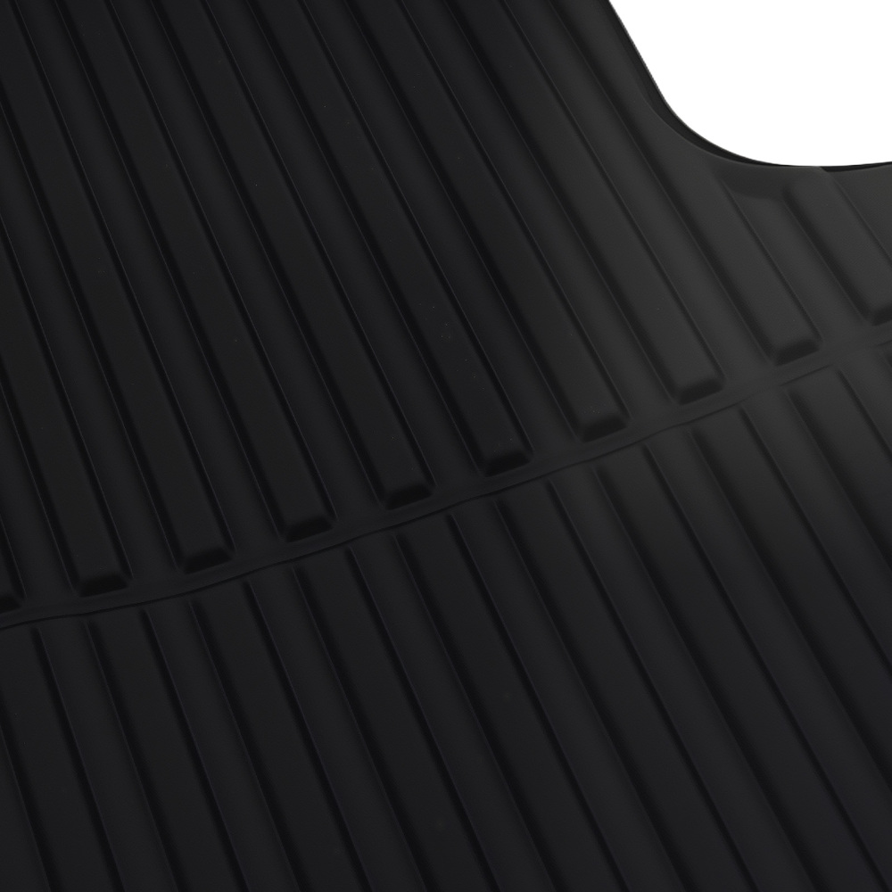 Black TPE Truck Bed Mat compatible for Toyota Tundra Crew Max 5.5Ft 2022-2025 Anti-Slip