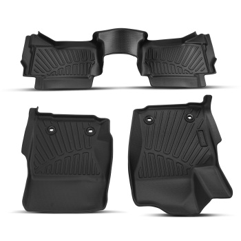 Floor Liner Mat compatible for Toyota Tacoma Double Cab 2024 All Weather Black New