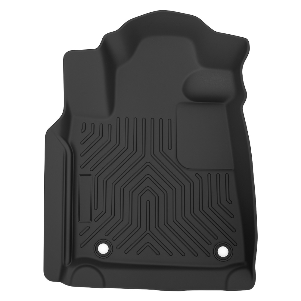 All-Weather Black Floor Mats compatible for Toyota Tundra Double Cab 2007-2011 Waterproof