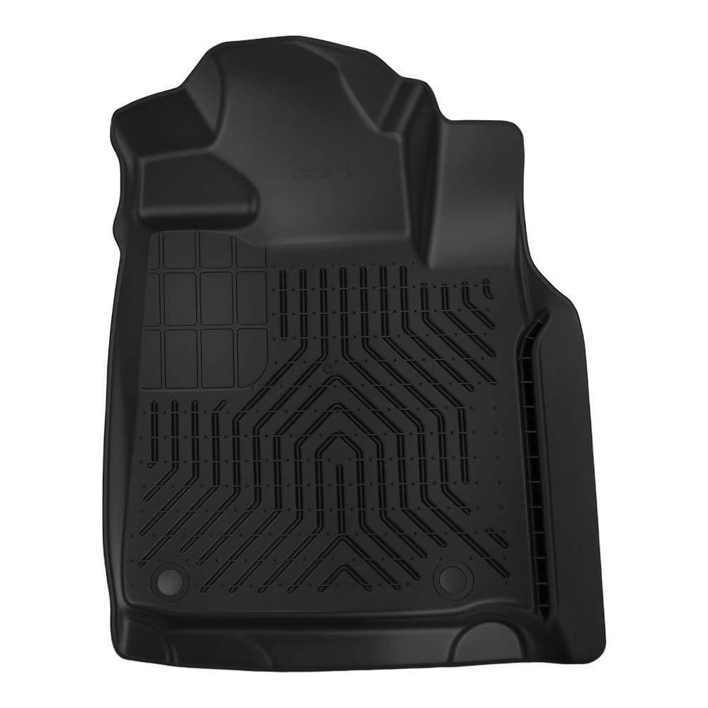 All-Weather Black Floor Mats compatible for Toyota Tundra Double Cab 2007-2011 Waterproof