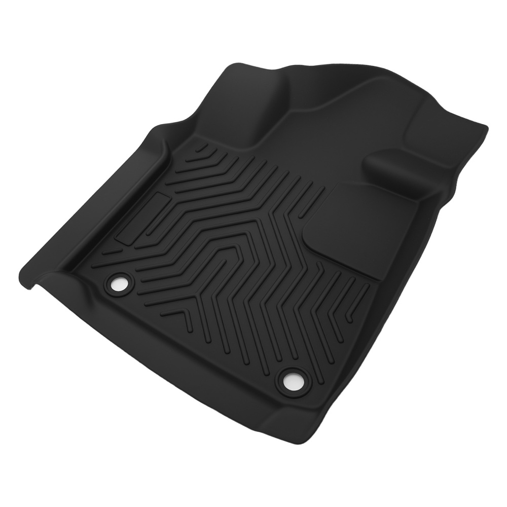 All-Weather Black Floor Mats compatible for Toyota Tundra Double Cab 2007-2011 Waterproof