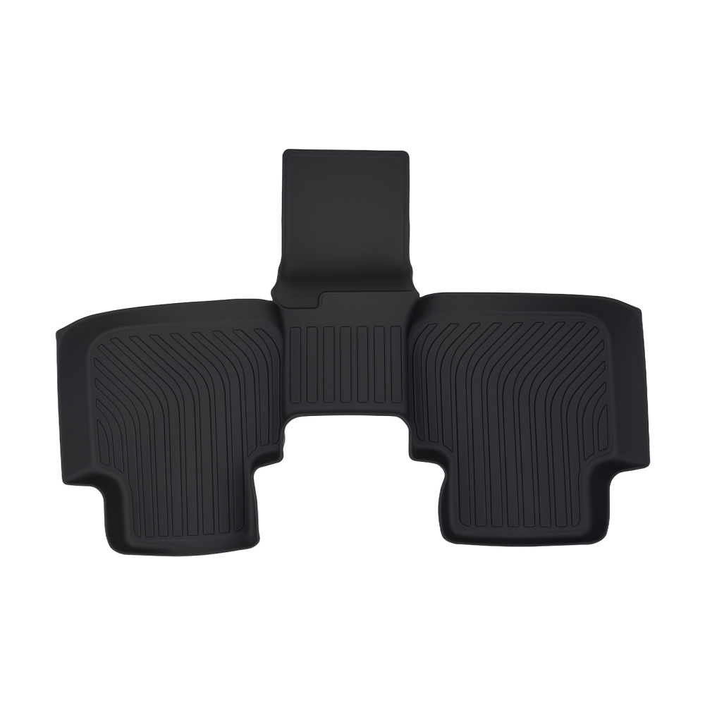 All-Weather Black Floor Mats Liner compatible for Volkswagen Atlas 2018-2025 TPE 6 Seats