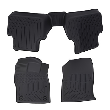 All-Weather Black Floor Mats compatible for Volkswagen Jetta 2019-2024 TPE Rubber Set