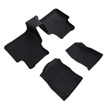 All-Weather Black Floor Mats compatible for Volkswagen Jetta 2019-2024 TPE Rubber Set