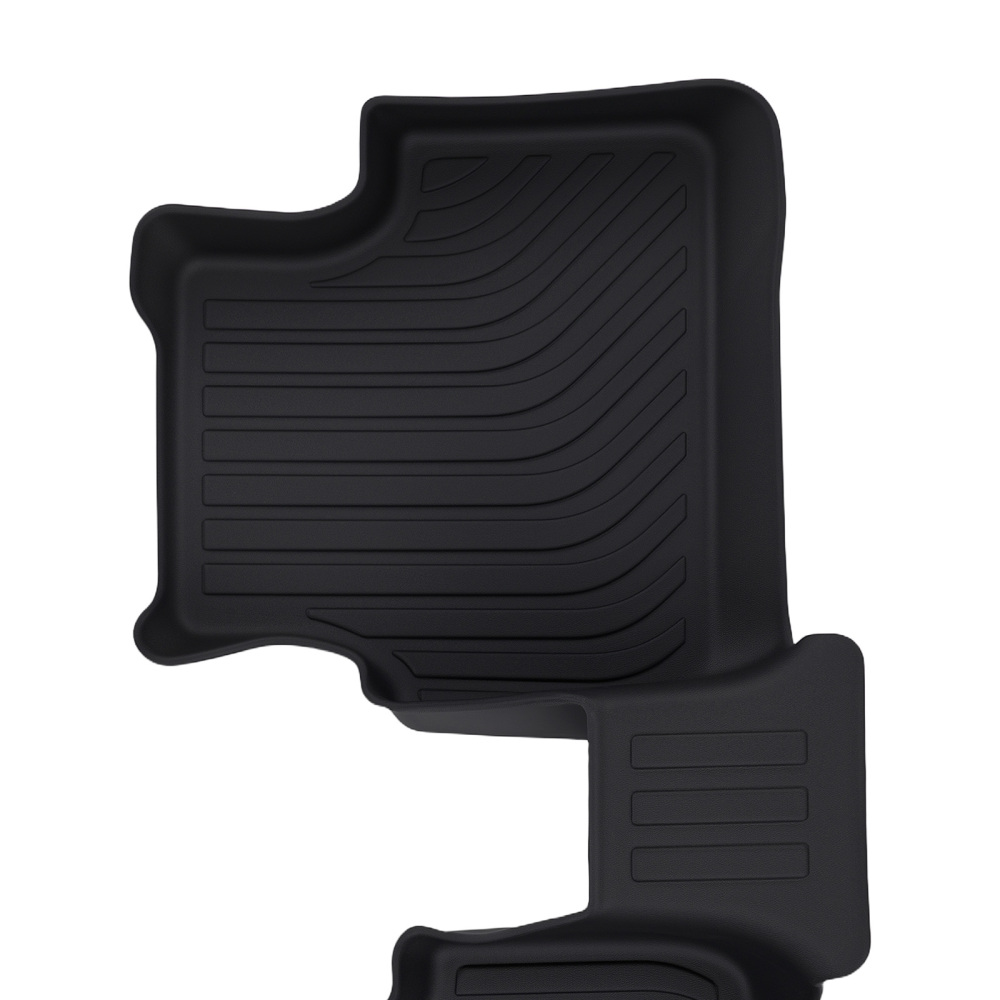 All-Weather Black Floor Mats compatible for Volkswagen Jetta 2019-2024 TPE Rubber Set