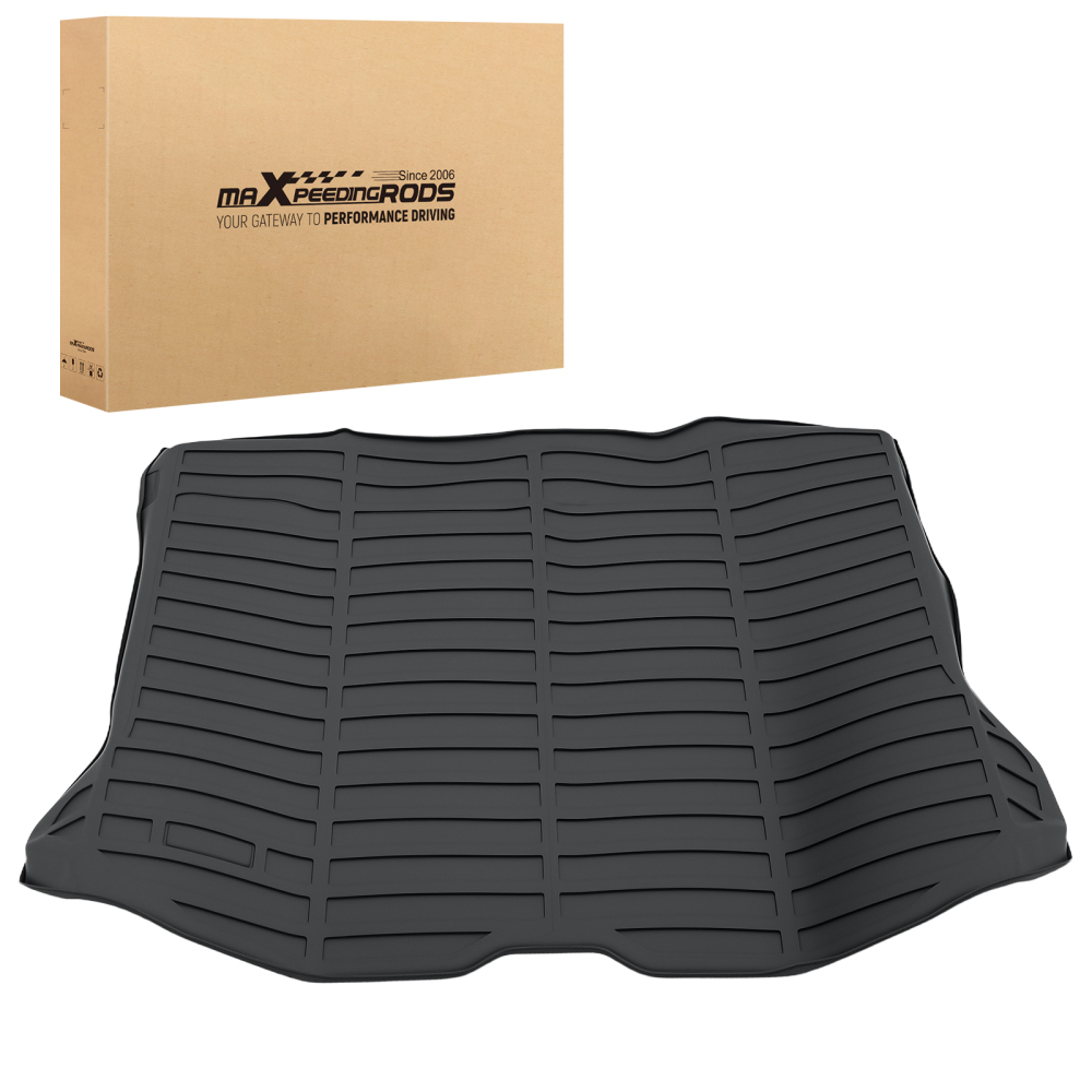 All-Weather Boot Liner Cargo Mat compatible for Volvo XC60 2008-2017 Black TPE Waterproof