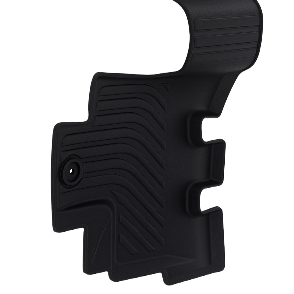 All-Weather Floor Mats compatible for Jeep Wrangler Unlimited 4-Door 2014-2017 Black