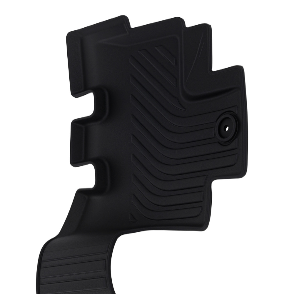 All-Weather Floor Mats compatible for Jeep Wrangler Unlimited 4-Door 2014-2017 Black