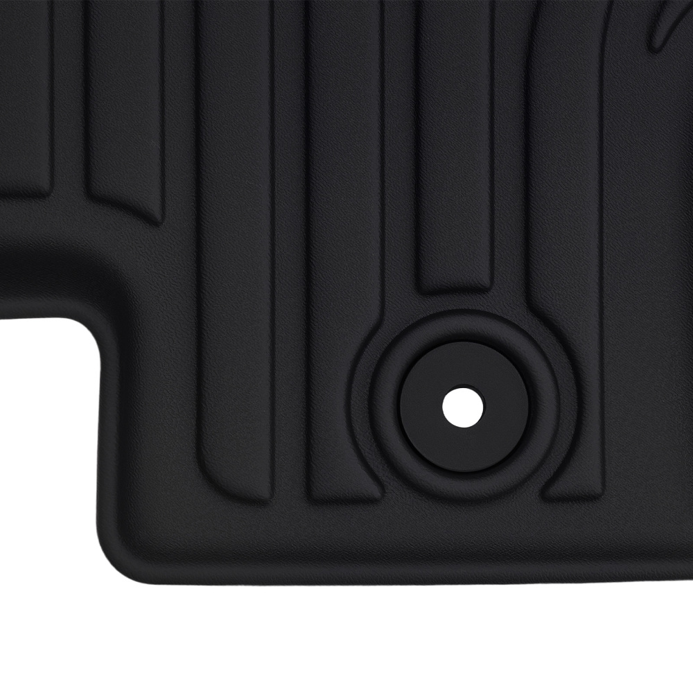 All-Weather Floor Mats compatible for Jeep Wrangler Unlimited 4-Door 2014-2017 Black