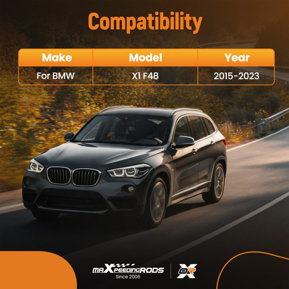Black Cargo Boot Liner compatible for BMW X1 F48 2015-2023 TPE Waterproof Trunk Mat Tray