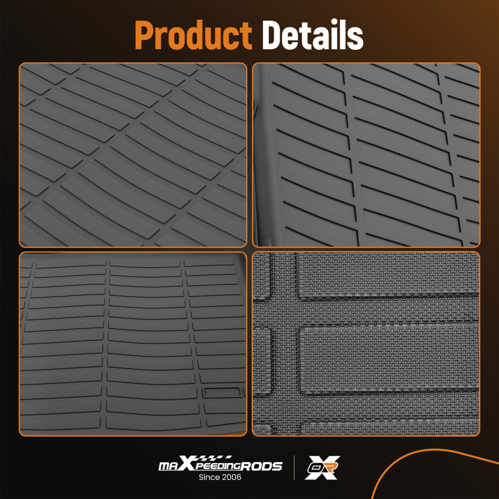 Black Cargo Boot Liner compatible for BMW X1 F48 2015-2023 TPE Waterproof Trunk Mat Tray