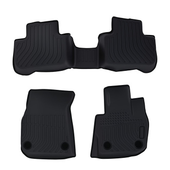 All-Weather Floor Mats compatible for BMW X3 2018-2024 X4 2019-2024 TPE Rubber Black