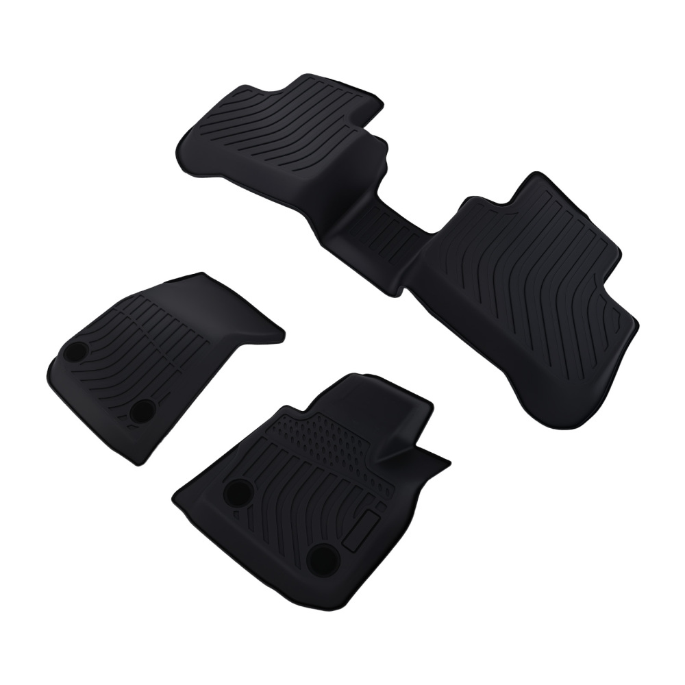 All-Weather Floor Mats compatible for BMW X3 2018-2024 X4 2019-2024 TPE Rubber Black