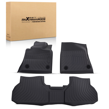 All Weather Floor Mats Liner compatible for BMW X5 2014-2018 Black TPE Rubber Waterproof