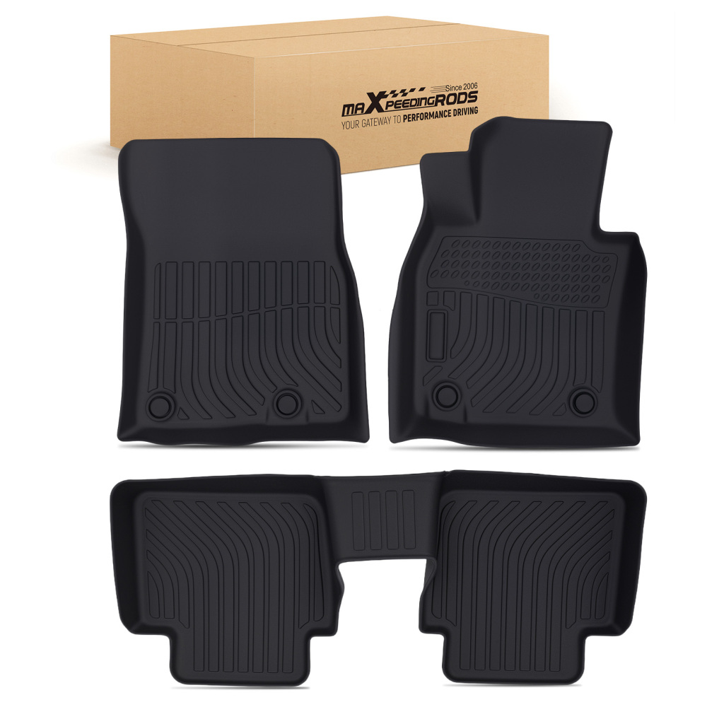 All-Weather Black Floor Mat Liner compatible for Mazda CX-50 2023-2025 TPE Waterproof