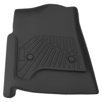 3PC All Season TPE Floor Mats compatible for Chevrolet Tahoe GMC Yukon 15-20 Black Set