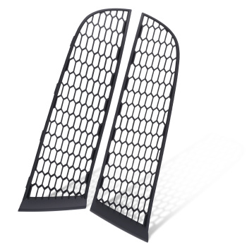 2X Front Bumper Fog Grille Cover compatible for BMW 740Li 750i 750Li 2009-2015 51117903673