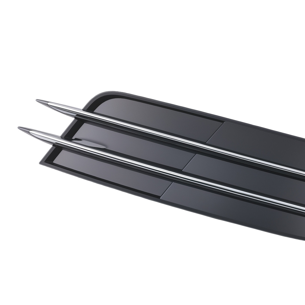 Front Bumper Fog Light Grille Cover compatible for Audi A6 2012-2015 4G0807681 4G0807682