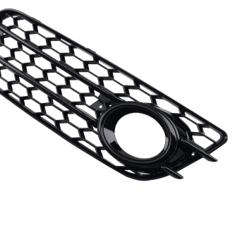Front Bumper Fog Grille Cover compatible for Audi A4 1.8 2.0L Sedan 2008-2012 8K0807681C01C
