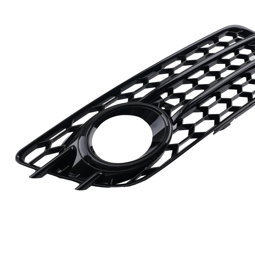 Front Bumper Fog Grille Cover compatible for Audi A4 1.8 2.0L Sedan 2008-2012 8K0807681C01C