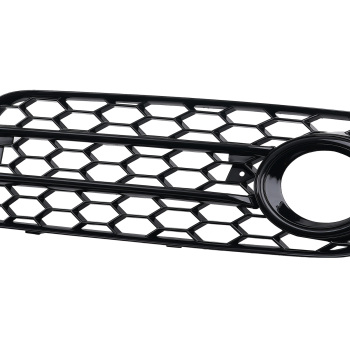 Front Bumper Fog Grille Cover compatible for Audi A4 1.8 2.0L Sedan 2008-2012 8K0807681C01C