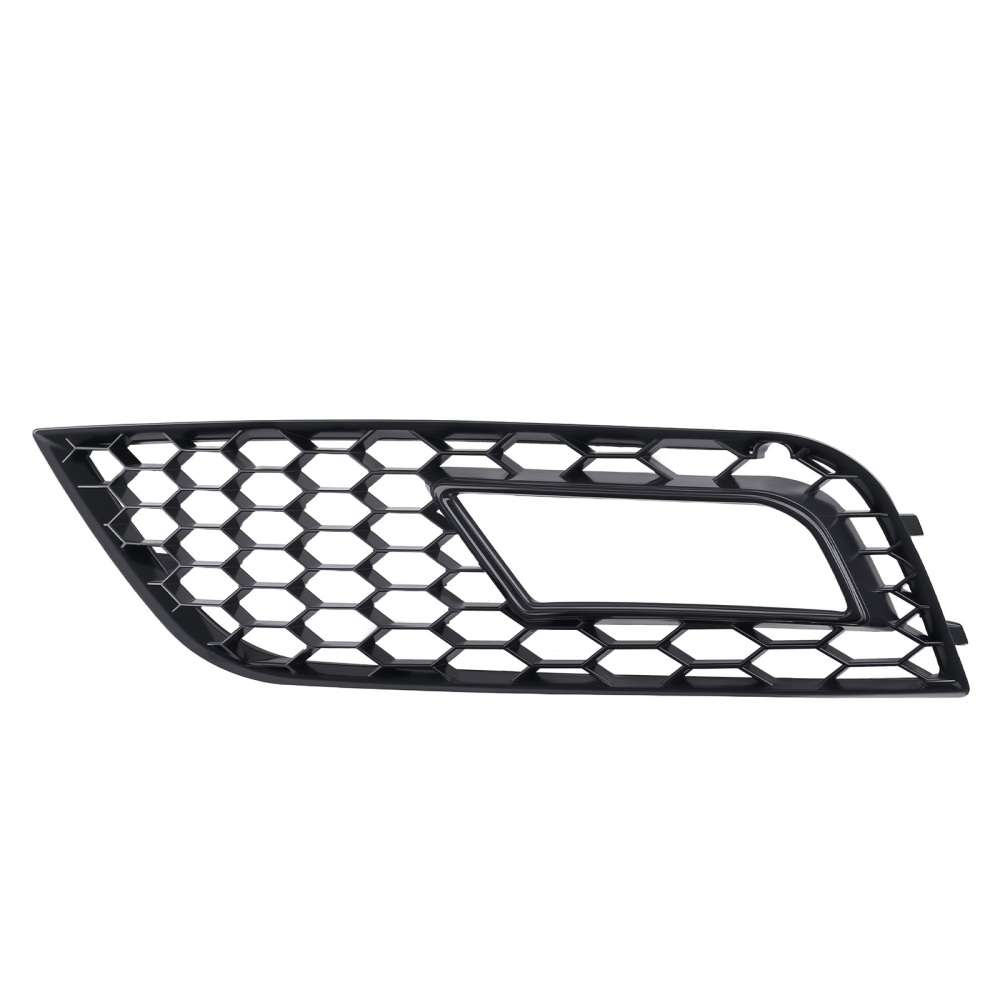 2X Front Lower Bumper Fog Grille Cover compatible for Audi A4 B8.5 2013-2016 8K0807682K01C