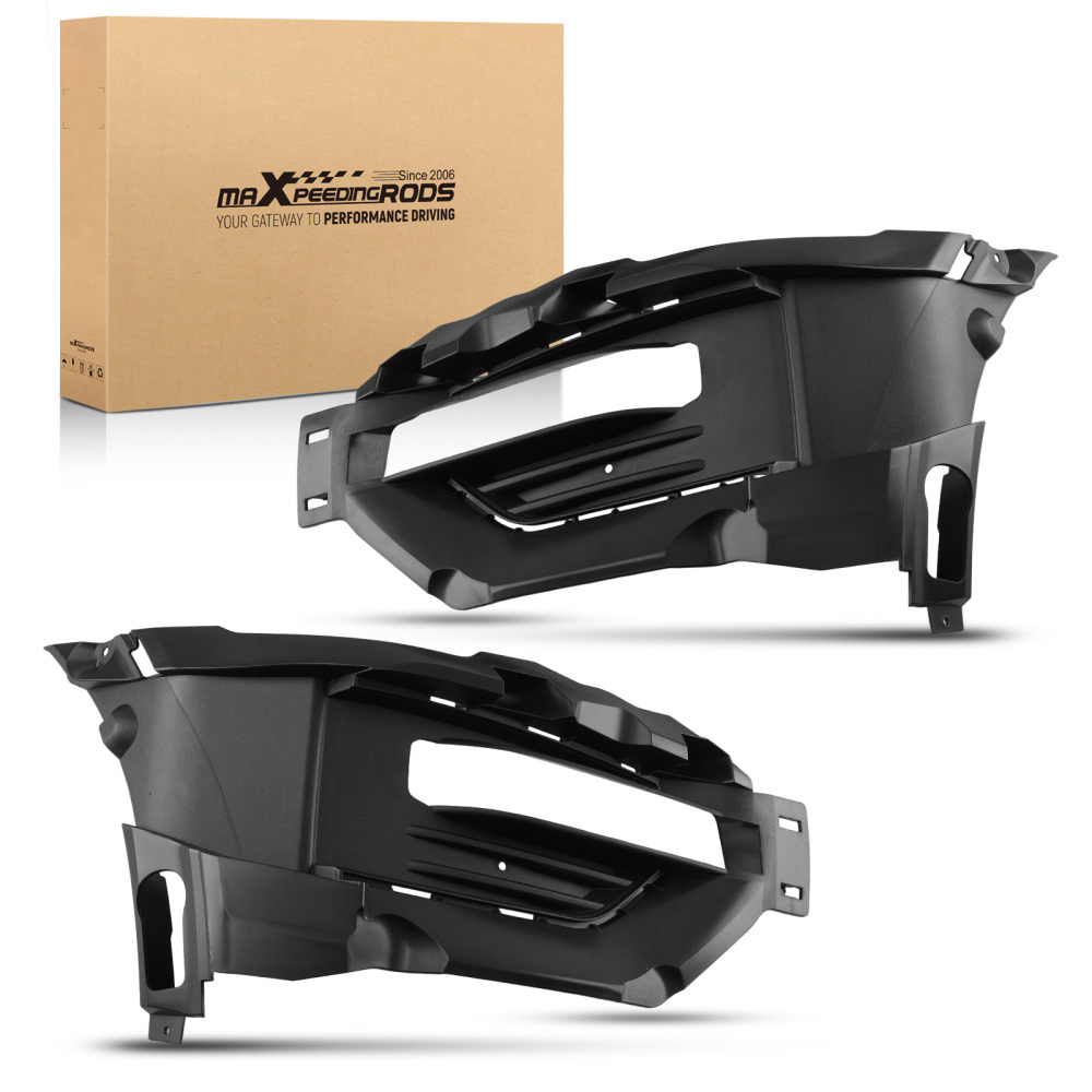 Pair Front Bumper Fog Cover Set compatible for Ford Explorer/Police Interceptor 2020-2024