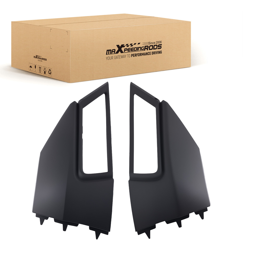 Pair Front Bumper Fog Grille Cover compatible for Volkswagen Tiguan Highline 2018-2020