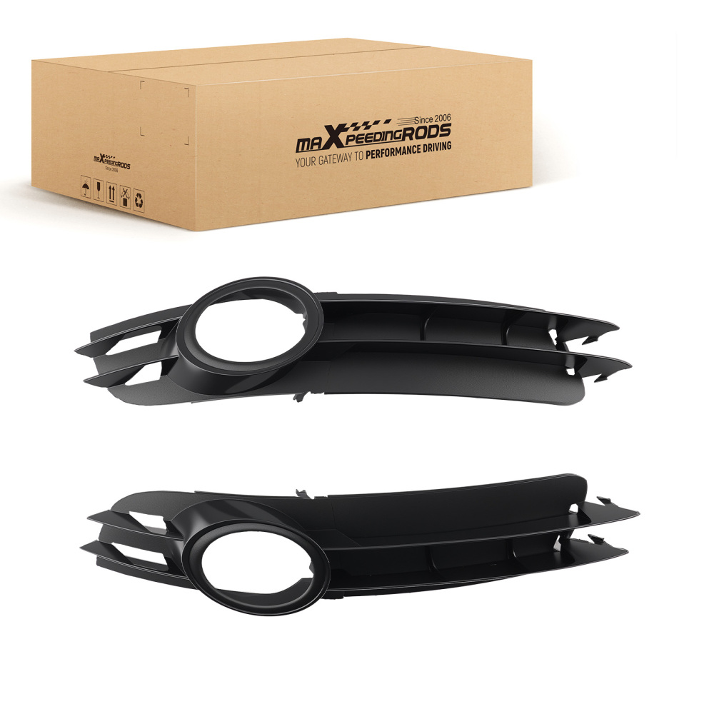 Front Bumper Fog Light Grille compatible for Audi A6 3.2L V6 2006-2008 AU1039104 AU1038104