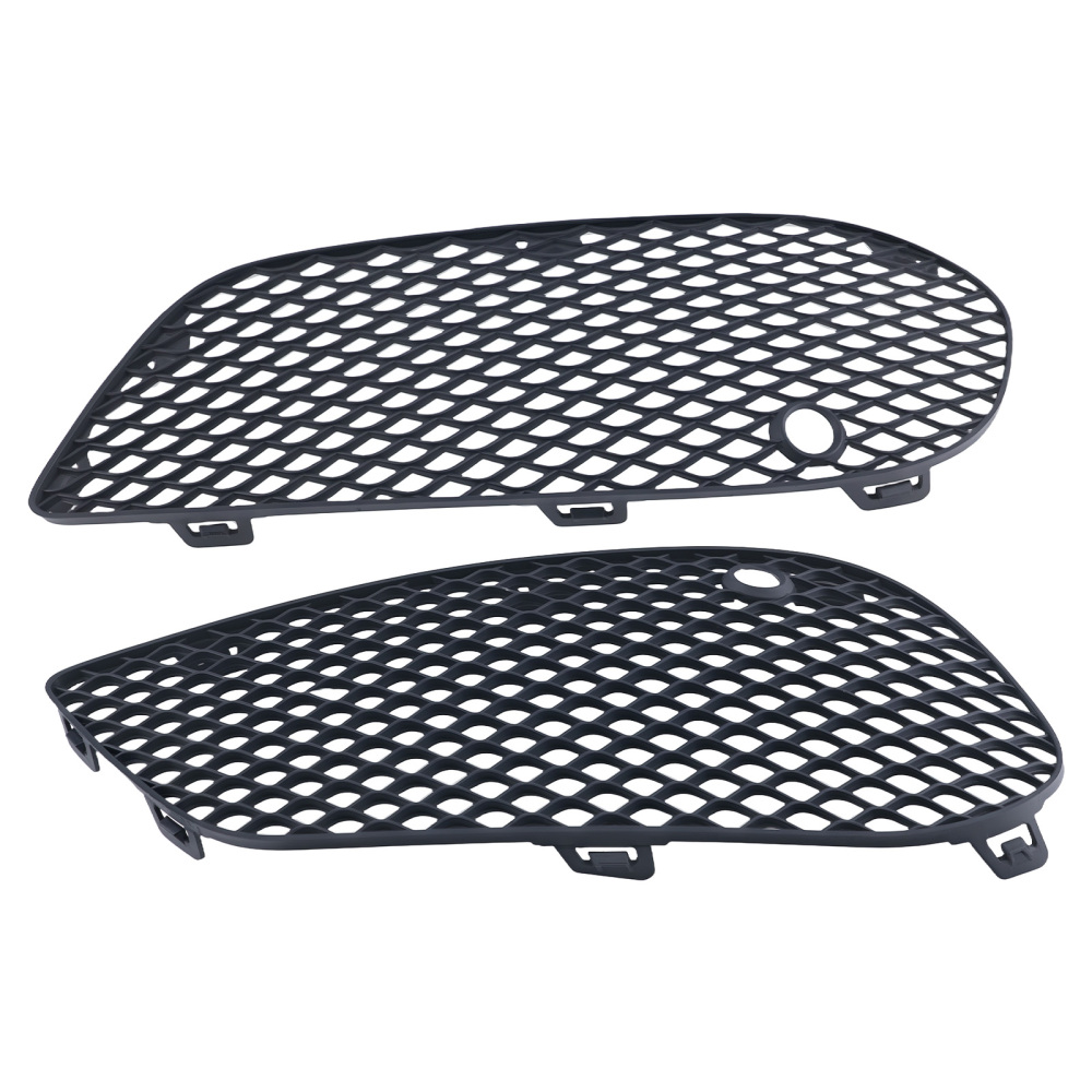 Front Bumper Fog Lamp Grille Cover Set compatible for Mercedes-Benz C-Class W205 2015-2018