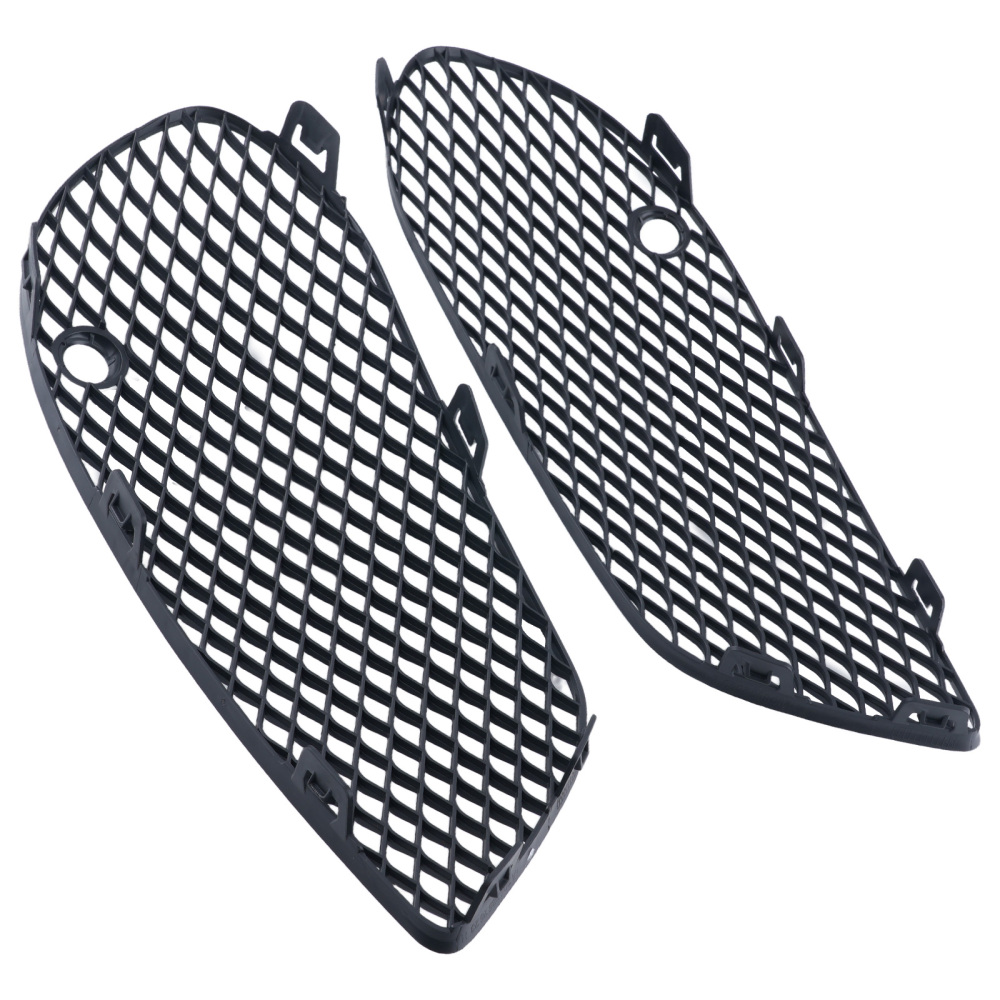 Front Bumper Fog Lamp Grille Cover Set compatible for Mercedes-Benz C-Class W205 2015-2018