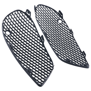 Front Bumper Fog Lamp Grille Cover Set compatible for Mercedes-Benz C-Class W205 2015-2018