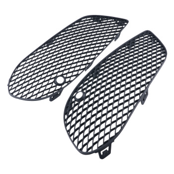 Front Bumper Fog Lamp Grille Cover Set compatible for Mercedes-Benz C-Class W205 2015-2018