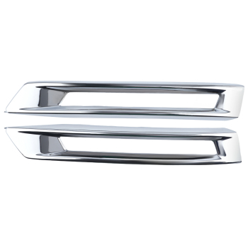 Pair Front Bumper Fog Grille Cover compatible for Mercedes-Benz GLK-Class 4Matic 2014-2015