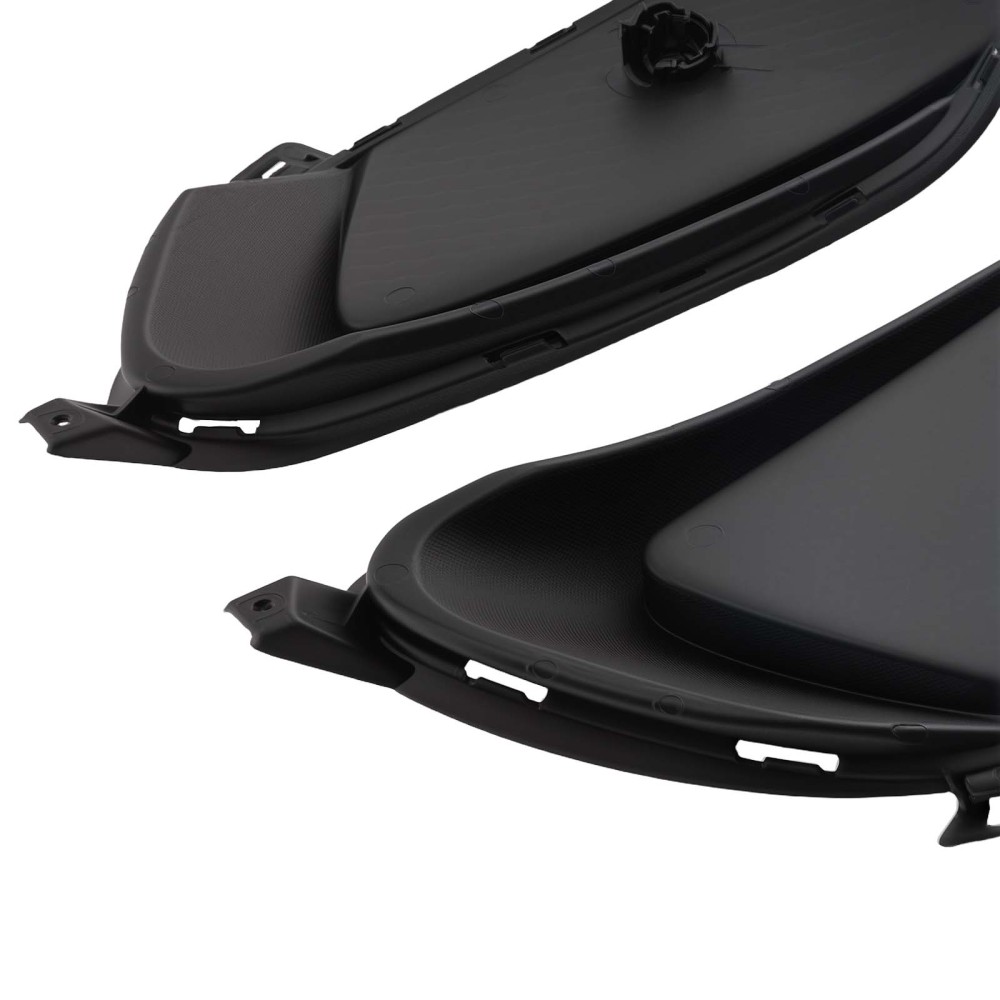 Pair Front Bumper Fog Light Grille Cover compatible for Mercedes-Benz W117 CLA 2016-2019