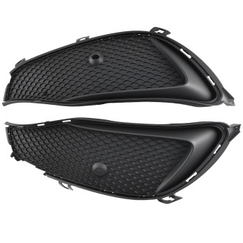 Pair Front Bumper Fog Light Grille Cover compatible for Mercedes-Benz W117 CLA 2016-2019