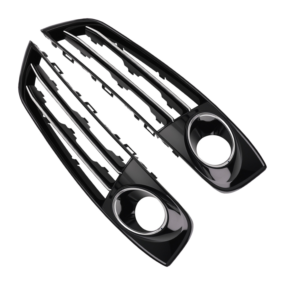 Fog Grille Cover compatible for Audi A8 D4 3.0L 4.0L 6.3L 2011-2014 4H0807679E 4H0807680E