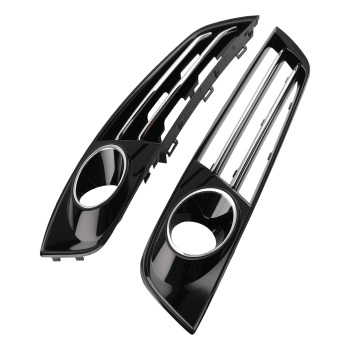 Fog Grille Cover compatible for Audi A8 D4 3.0L 4.0L 6.3L 2011-2014 4H0807679E 4H0807680E